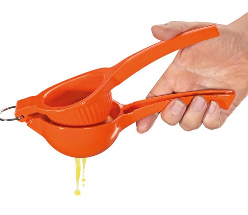 Cilio Aluminum Arancia Orange Squeezer, Orange In Orange