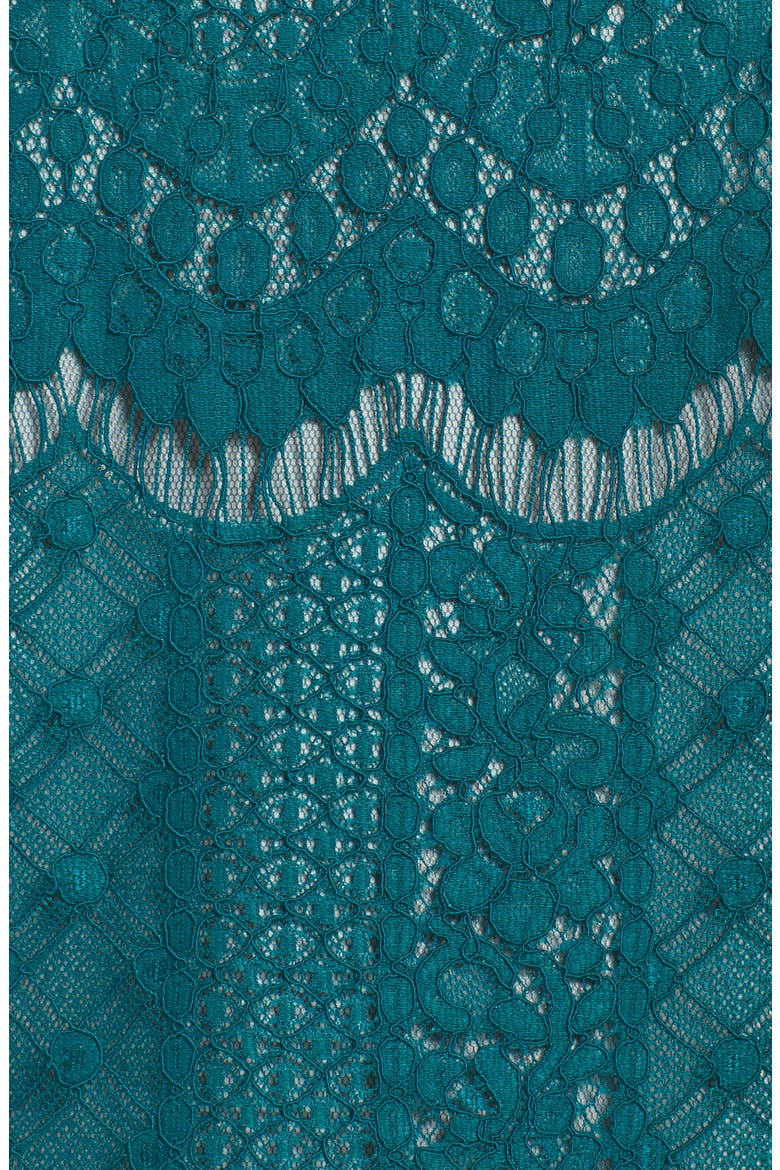 STRIPED LACE SHIFT DRESS, Alternate, color, VIVID MALACHITE/ ALMOND