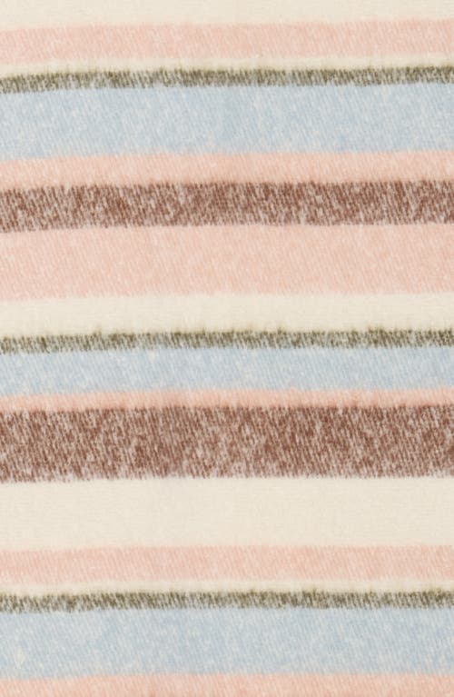 Steve Madden Fringe Trim Stripe Scarf