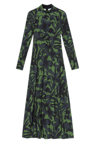 Untitled in Motion Speculus Turtleneck Jersey Maxi Dress