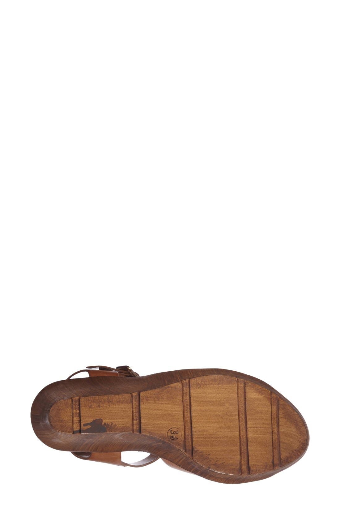 'Worldie' Wedge Sandal, Alternate, color, TAN