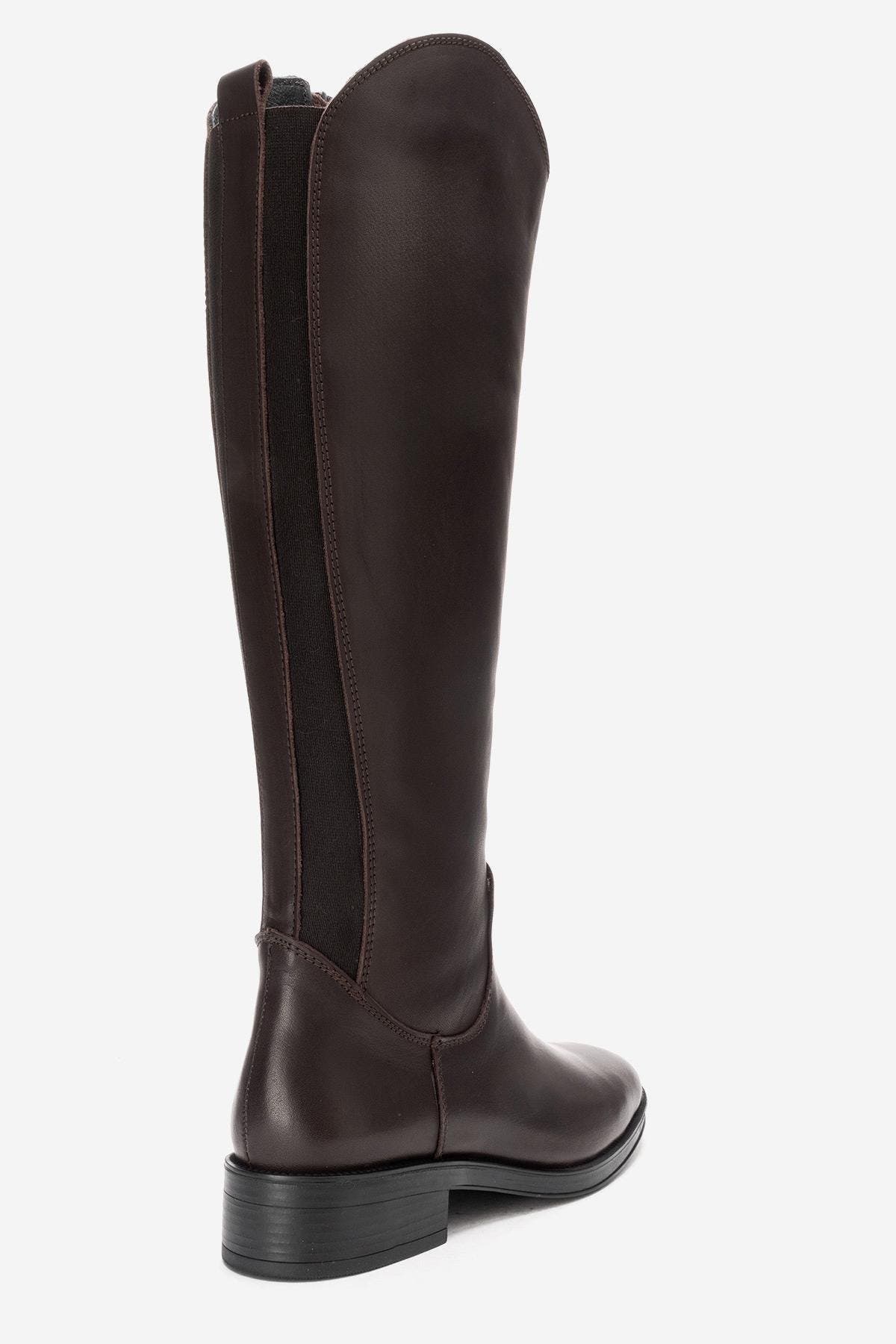Forever & Always Shoes Ruiz Leather Knee High Boot, Alternate, color, Brown