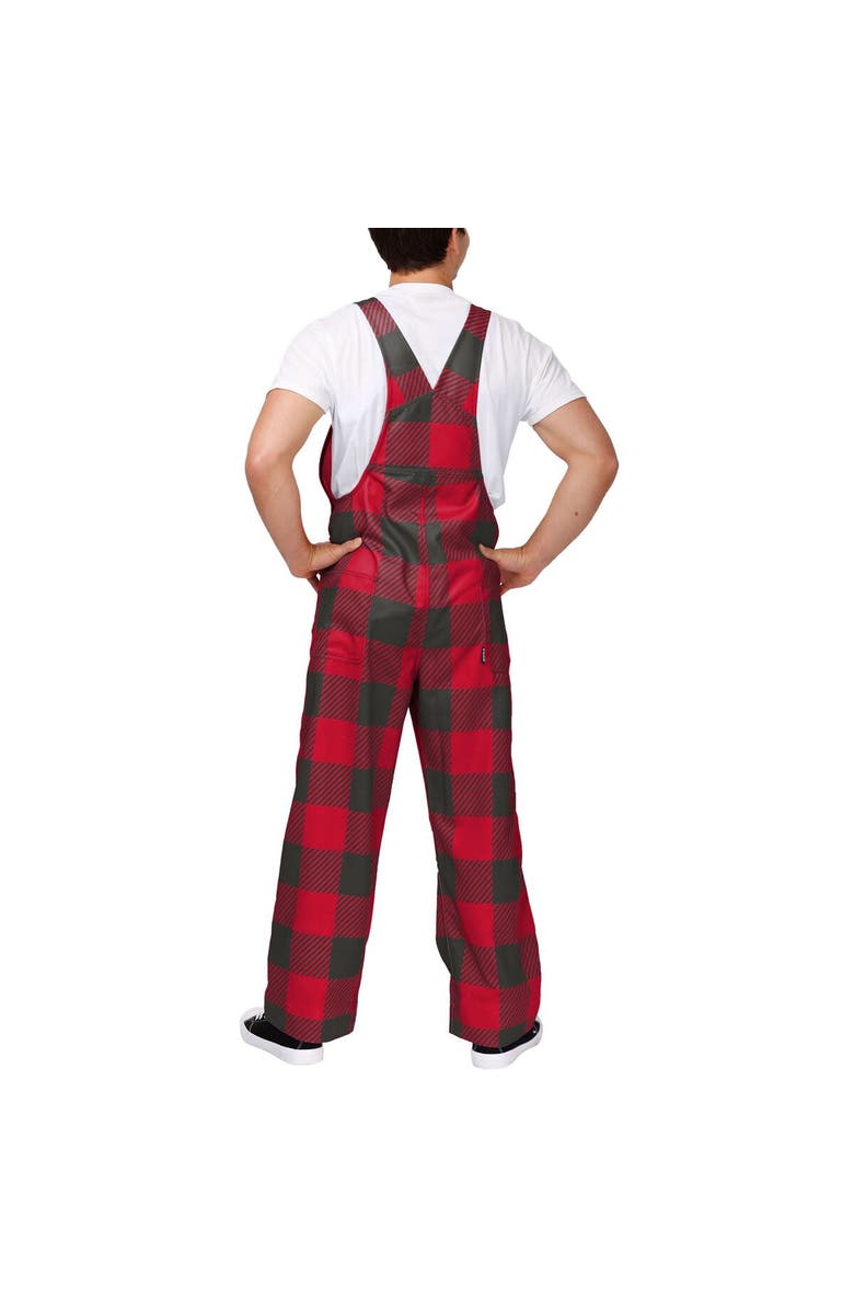 FOCO Men's FOCO  Red Tampa Bay Buccaneers Big Logo Plaid Overalls, Alternate, color, Red