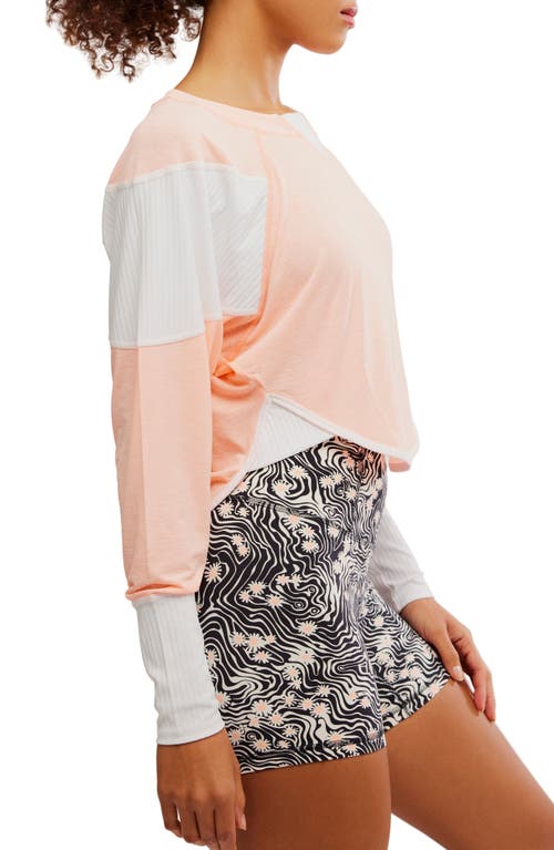 Free People Spotlight Colorblock Long Sleeve Top