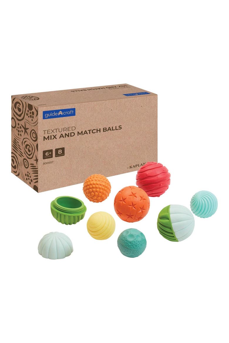 Textured Mix and Match Balls - Set of 8, Main, color, Multicolored