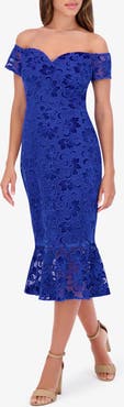 Siena Off the Shoulder Midi Dress