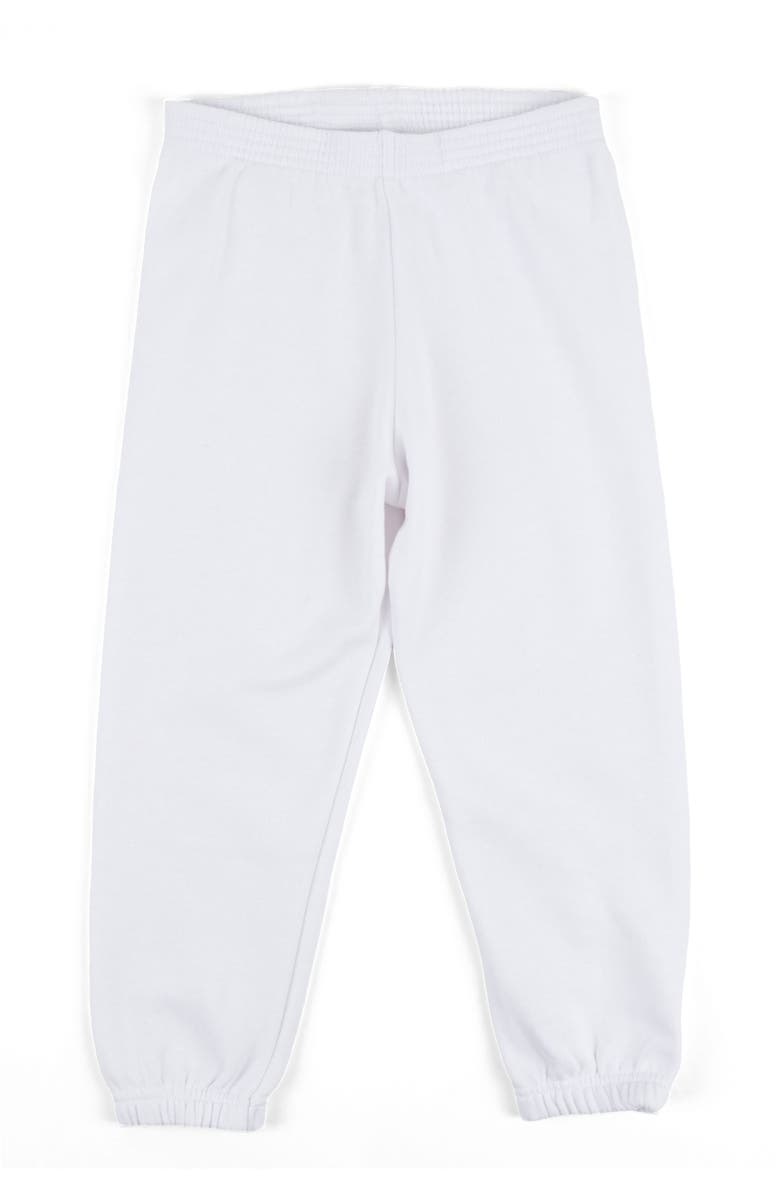 Leveret Kids Sweatpants, Alternate, color, White