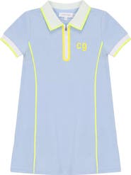 Charlotte & George Cotton Polo Dress with Contrast Trim