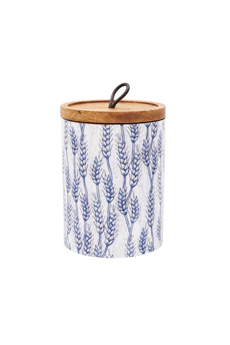 Blue Harvest Medium Decorative Canister, Main, color, Blue