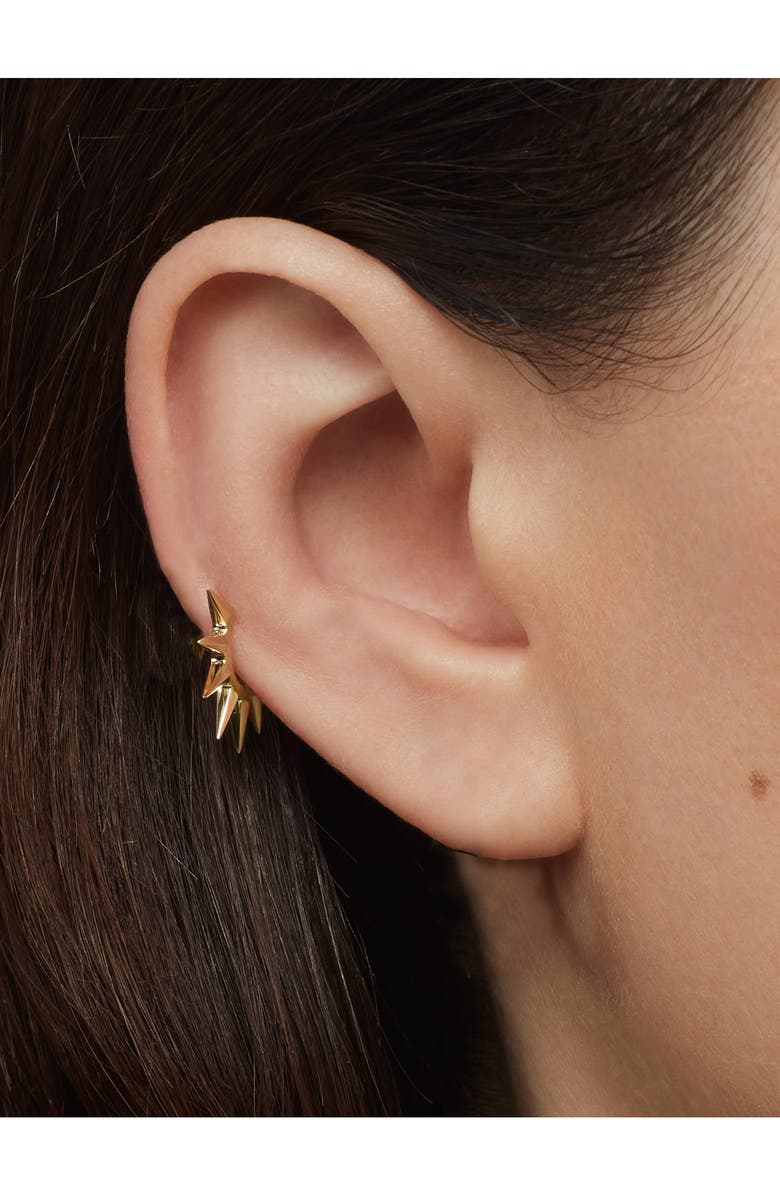 MARIA TASH Spiked Hoop Earring, Alternate, color, 14K Yellow Gold