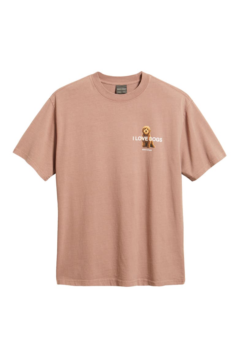 I Love Dogs Graphic T-Shirt, Alternate, color, BRICK