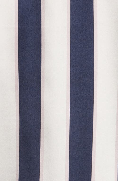 Nordstrom Tailored Stretch Silk Pajamas In Blue
