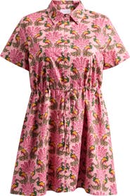 SUGARLIPS Kenda Peacock Shift Minidress