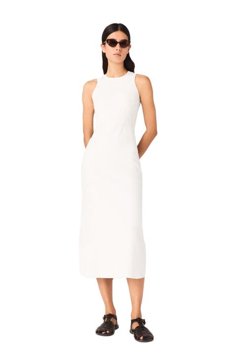 Beaded embroidered floral dress