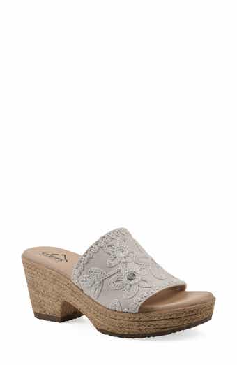CLIFFS BY WHITE MOUNTAIN Biancia Platform Slide Sandal