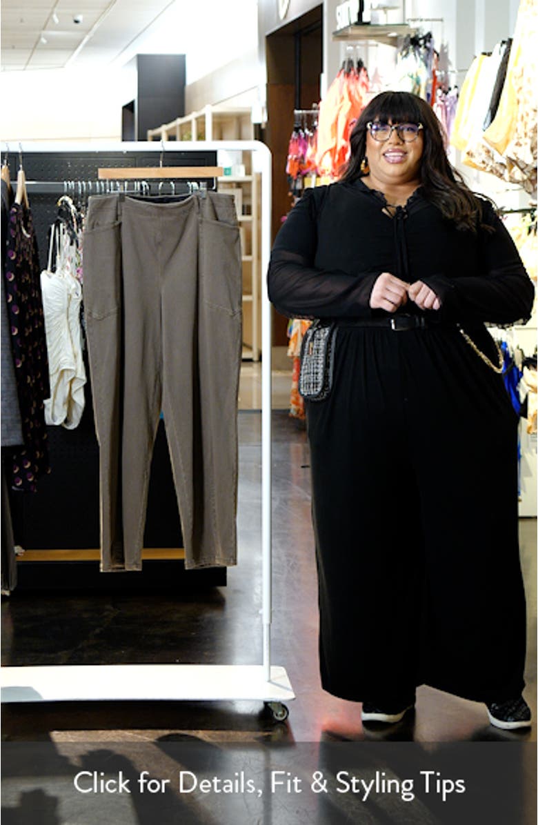 Penelope Pull-On Knit Barrel Jeans, sales video thumbnail