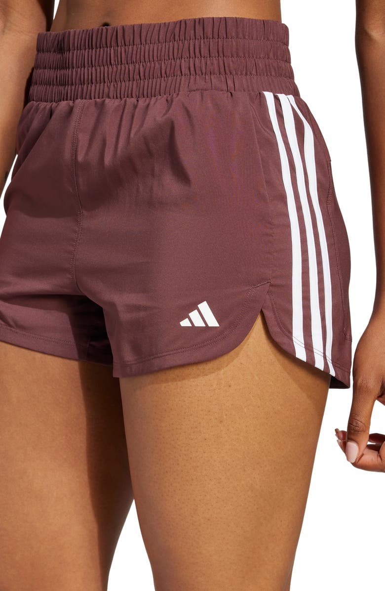 adidas Pacer High Waist Training Shorts, Alternate, color, 