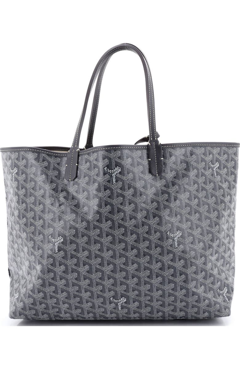 Pre-Owned Goyard Saint Louis Tote Coated Canvas PM, Main, color, Gray