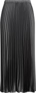 Emme Emmastrake Stretch Satin Pleated Skirt