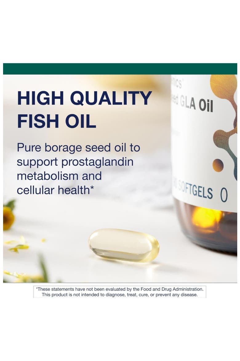 OmegaGenics Borage Seed GLA Oil Supplement 90 Softgels, Alternate, color, None