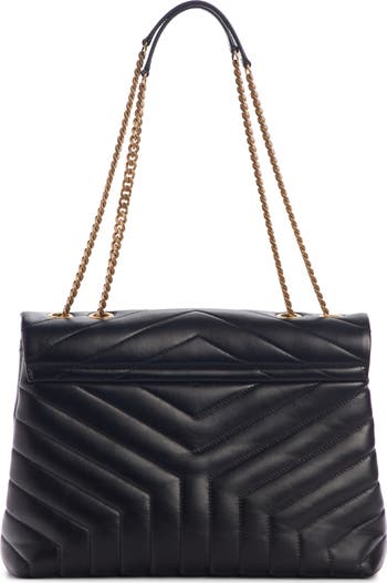 【関税&送料込】Saint Laurent Loulou Medium Leather Shoulder Saint Laurent Loulou Medium YSL Shoulder Bag in Quilted