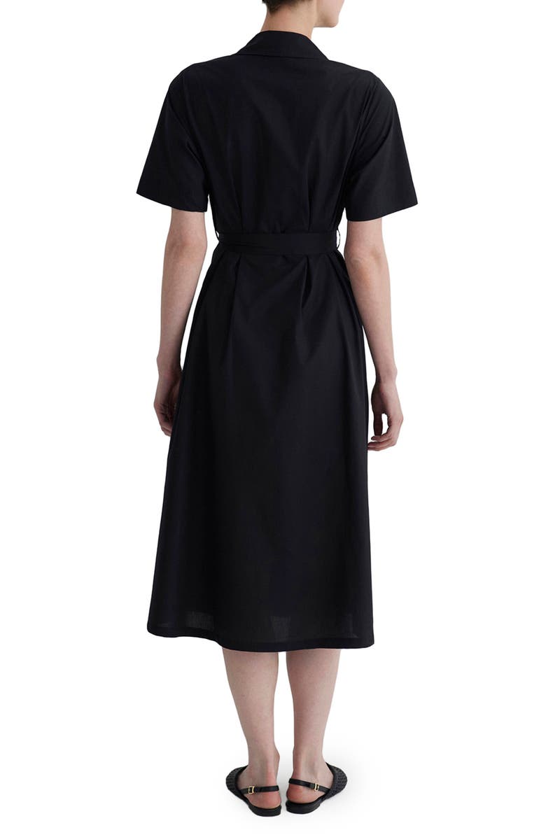 Mavi Jeans Cotton Midi Shirtdress, Alternate, color, Black