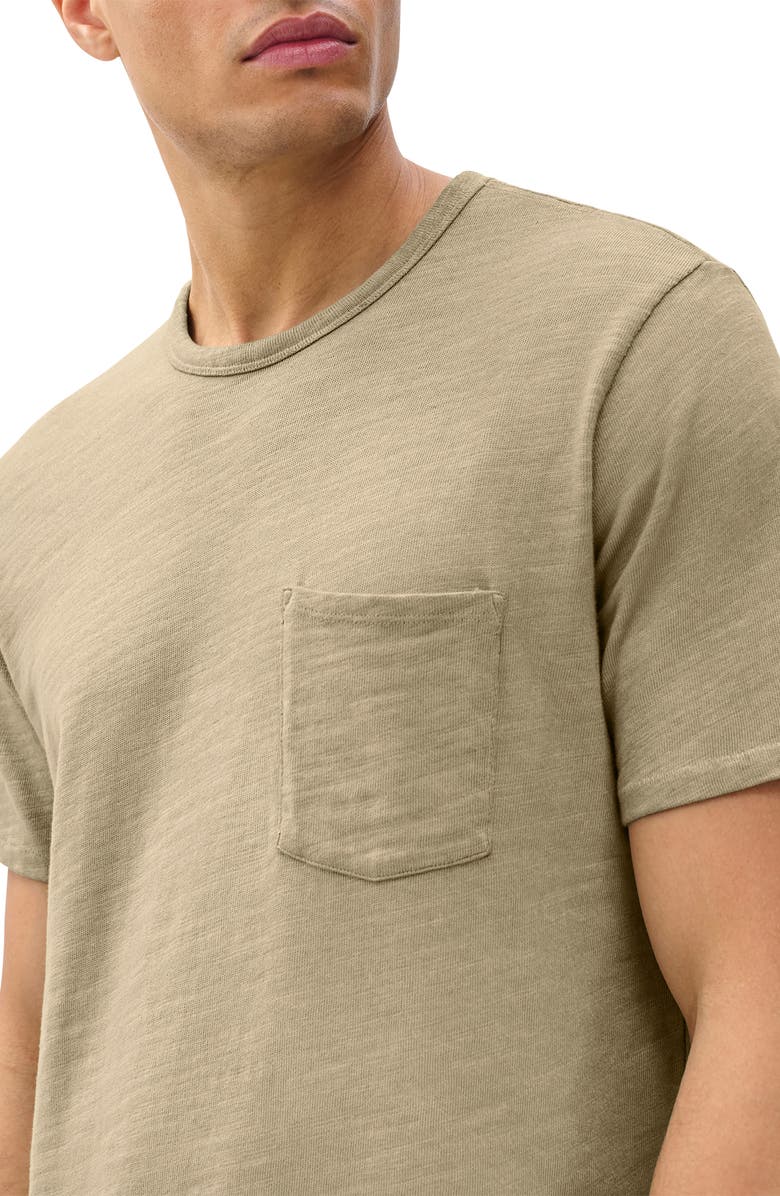 rag & bone Classic Flame Washed Slub Cotton T-Shirt, Alternate, color, Sage