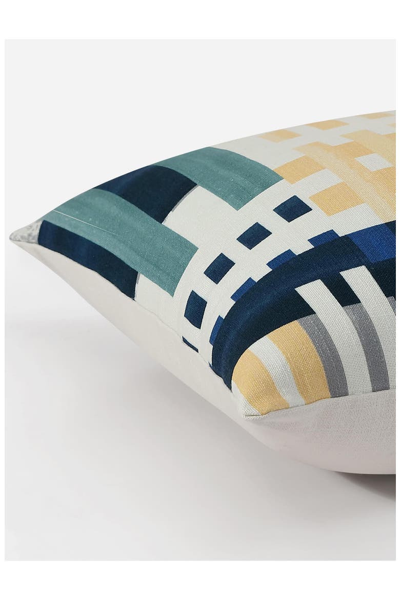 Plaid Big Throw Pillow, Alternate, color, GOLD