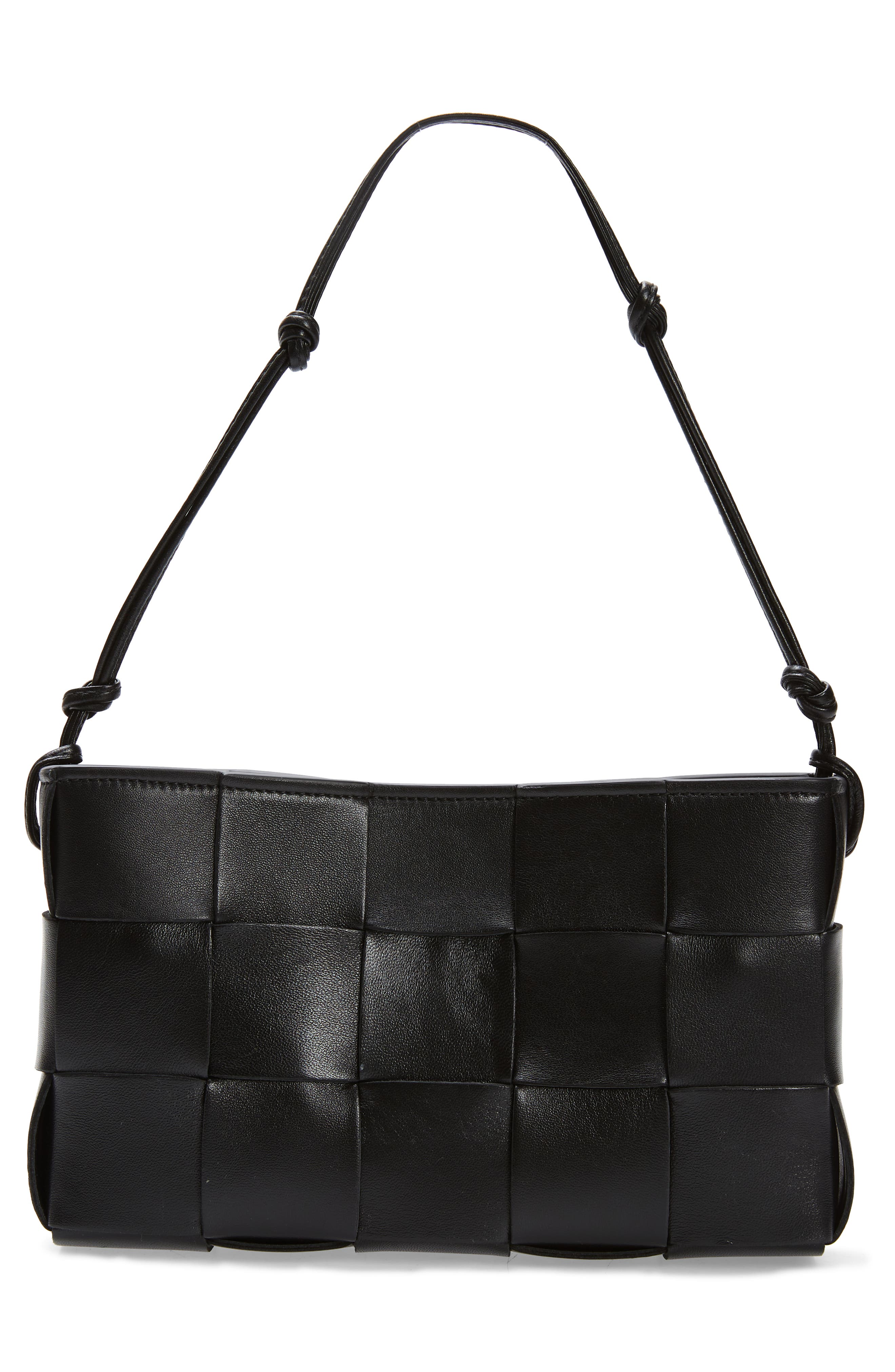 Bottega Veneta Cassette Intrecciato Leather Shoulder Bag, Alternate, color, 