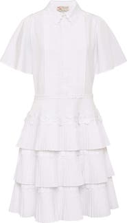 Maison Common Glamorous Cotton Plissee Dress