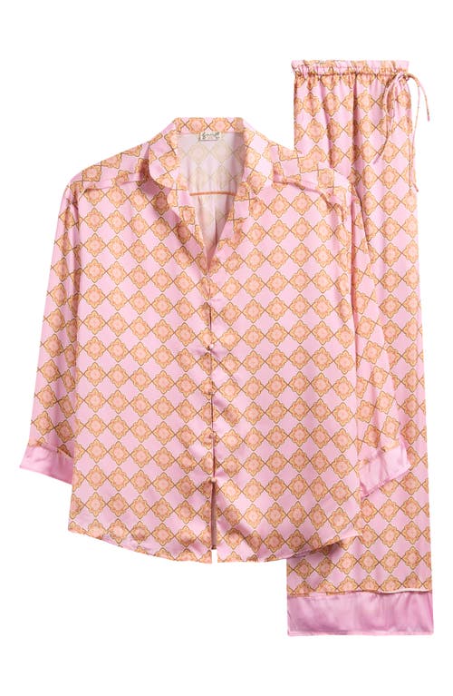 Free People Dreamy Days Print Pajamas In Sweet Lilac Combo