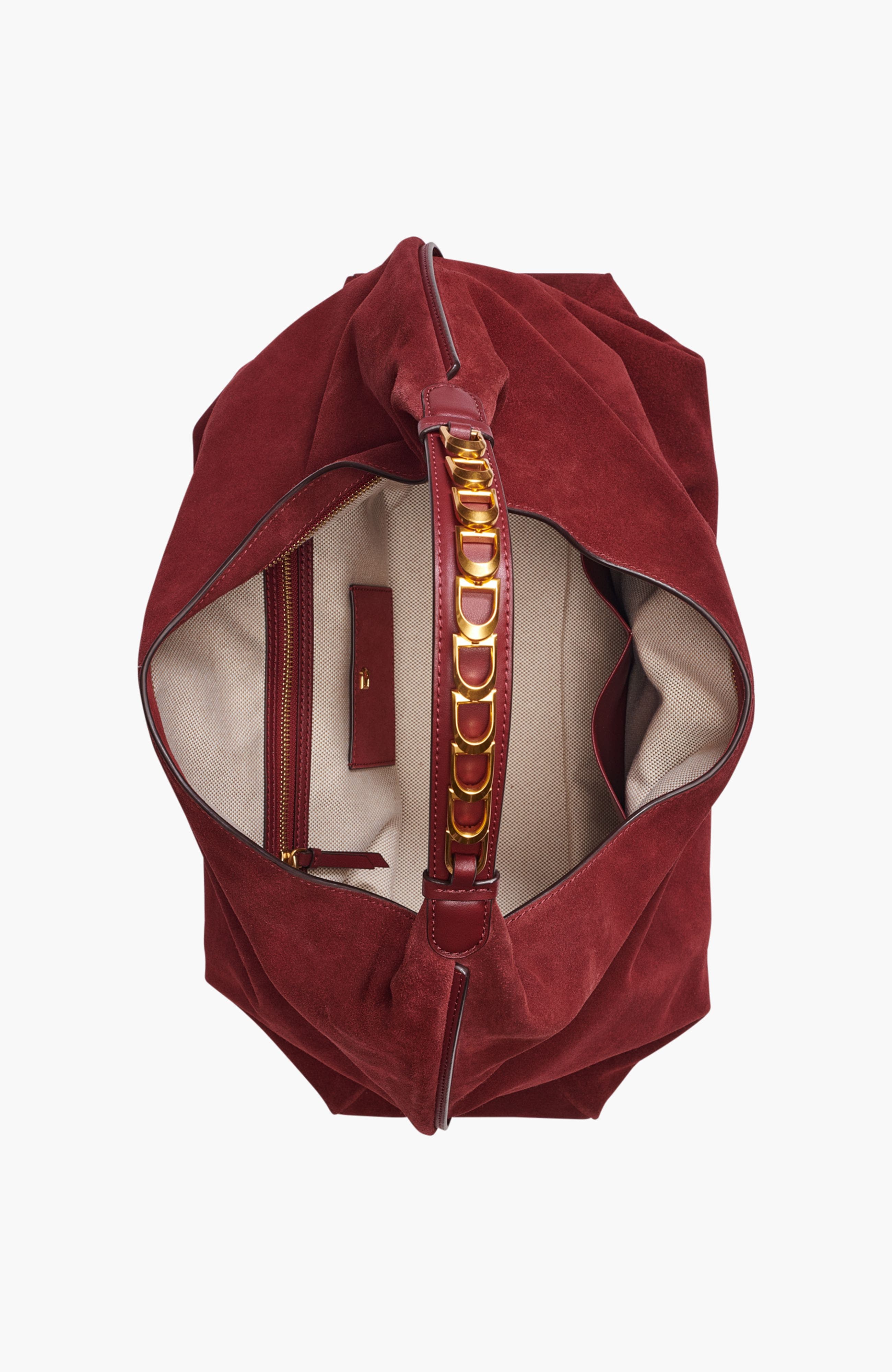 Donna Karan New York Bellmore Large Suede Hobo, Alternate, color, 