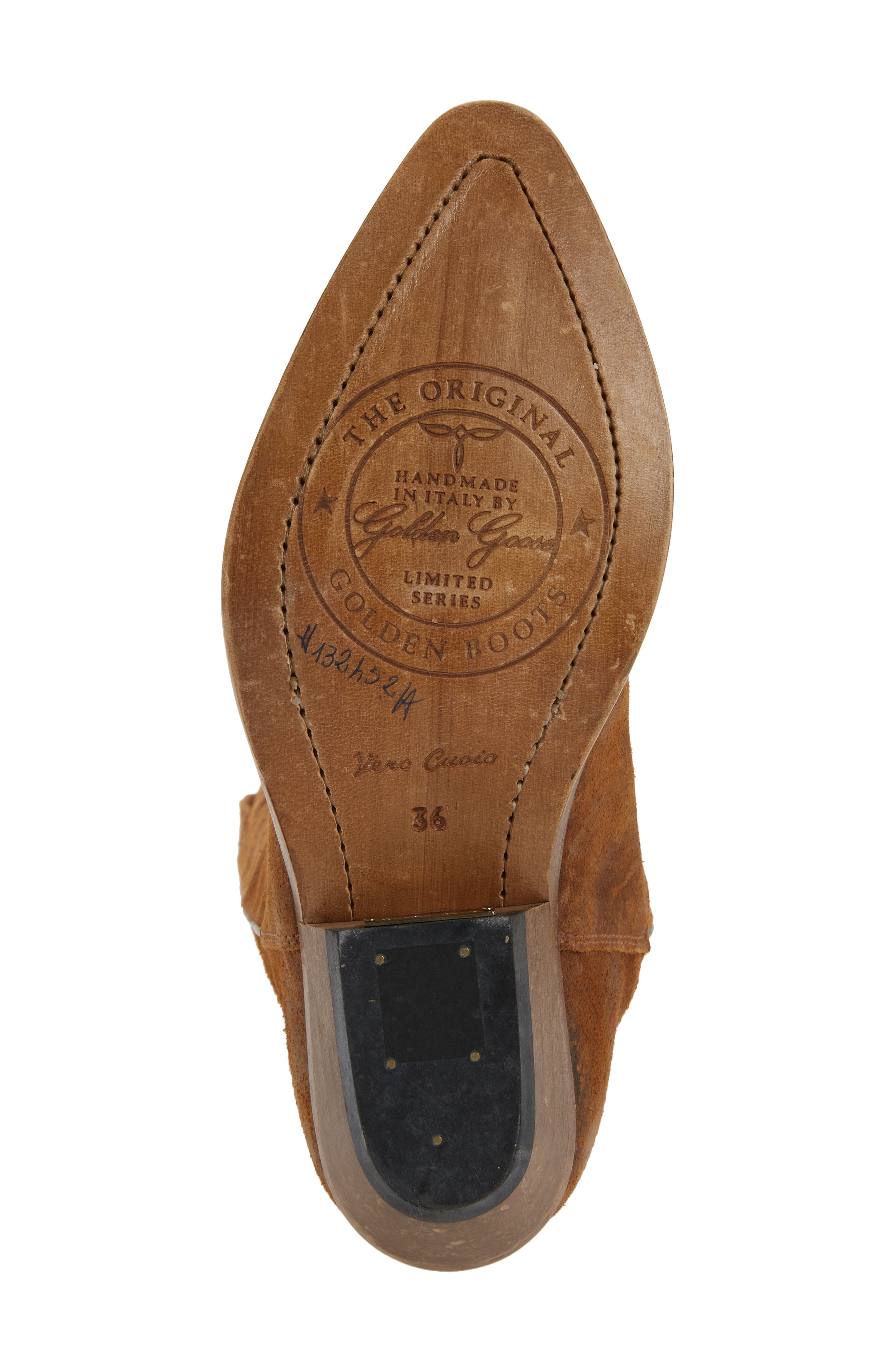 Golden Goose Wish Star Western Suede Tall Boot, Alternate, color, 