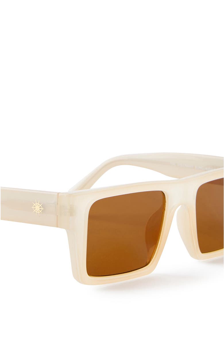 Cotton On Men's The Visionary Sunglasses, Alternate, color, Frosted Dull Pink Brown