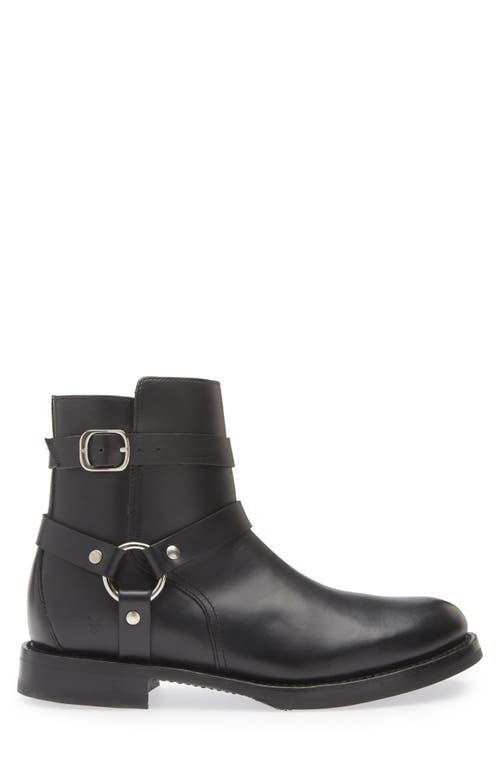 Frye Dylan Harness Leather Boot In Black