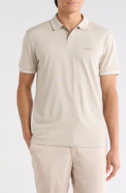 Paul Slim Fit Tipped Stretch Cotton Polo