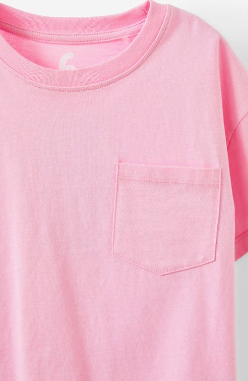 Shop Cotton On Kids Kid's Poppy Short Sleeve Graphic Print Tee In Washed Fairy Pink Pocket