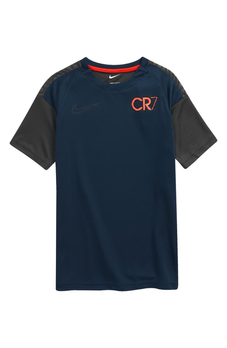 Nike Dri-FIT Kids' CR7 Graphic Soccer Jersey, Main, color, 