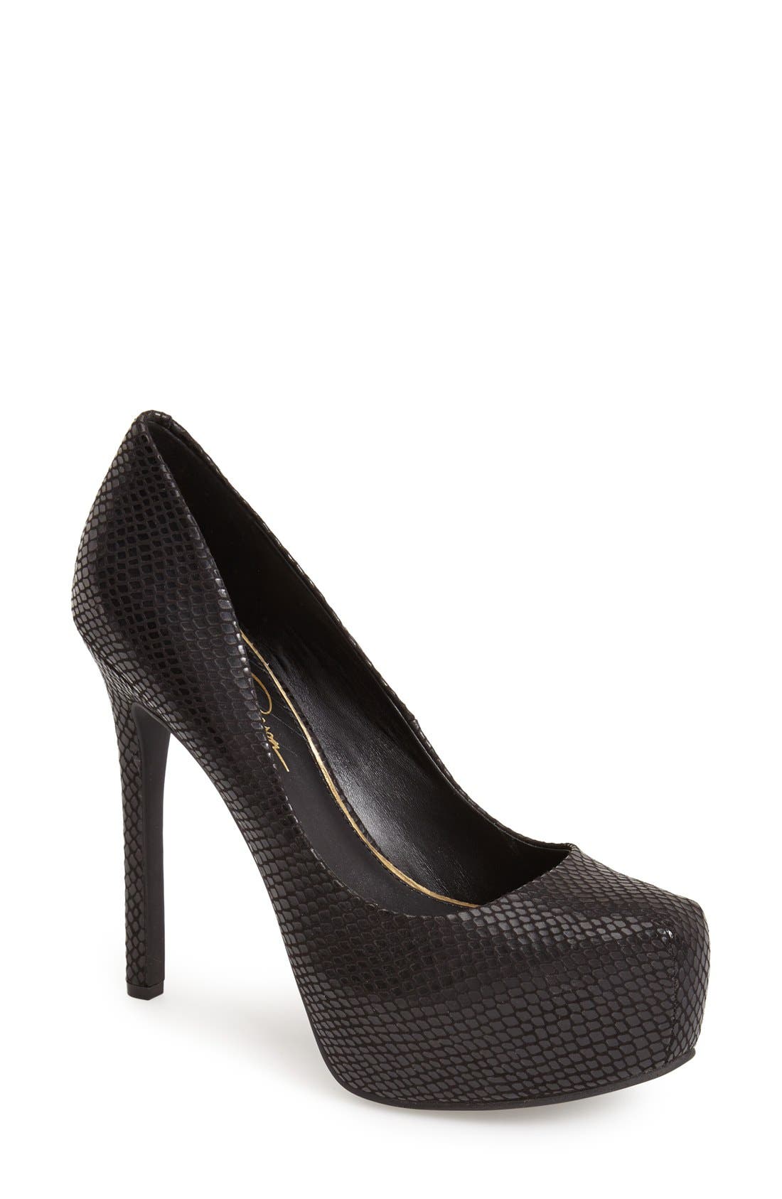 Jessica Simpson 'Rebeca' Platform Pump, Main, color, 