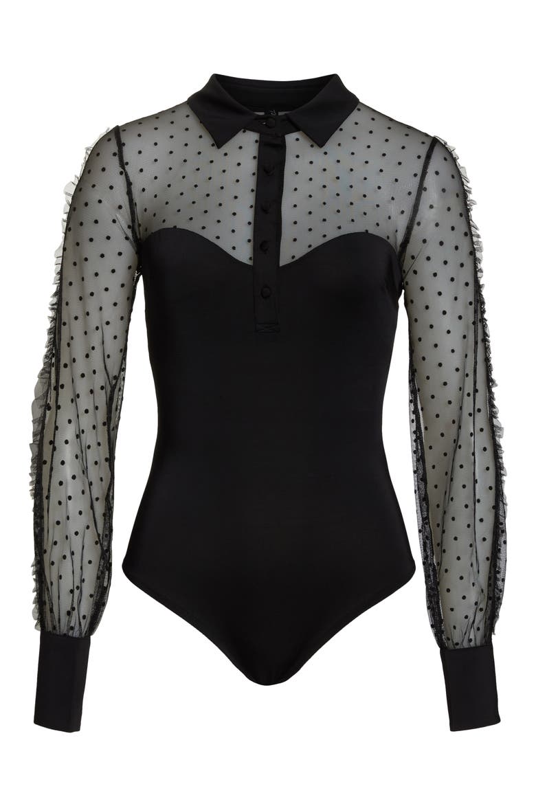 Meserole Bodysuit, Alternate, color, BLACK