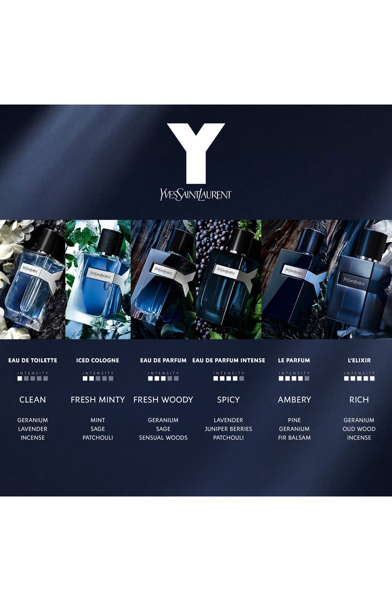 Yves Saint Laurent Y Iced Eau de Toilette Intense, Alternate, color,