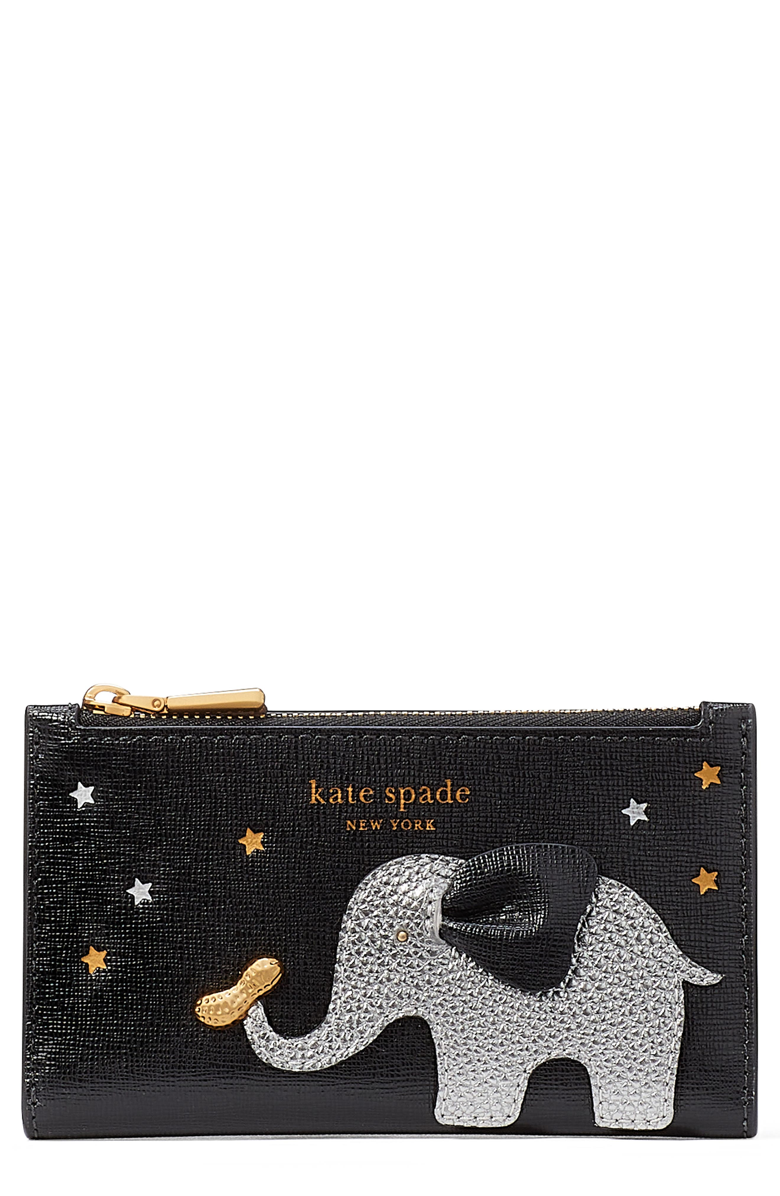 Kate Spade New York ellie embellished saffiano leather bifold wallet ...