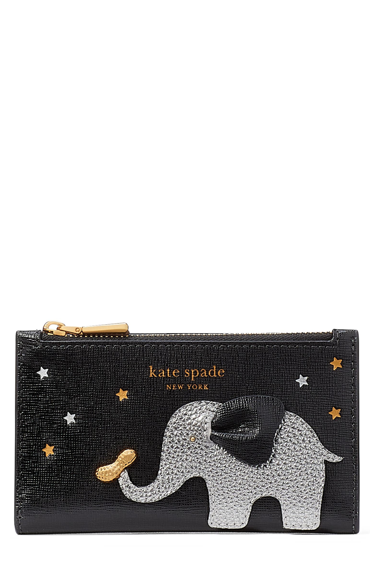 Whimsy Wallet Kate Spade New York ellie embellished saffiano leather bifold wallet ...