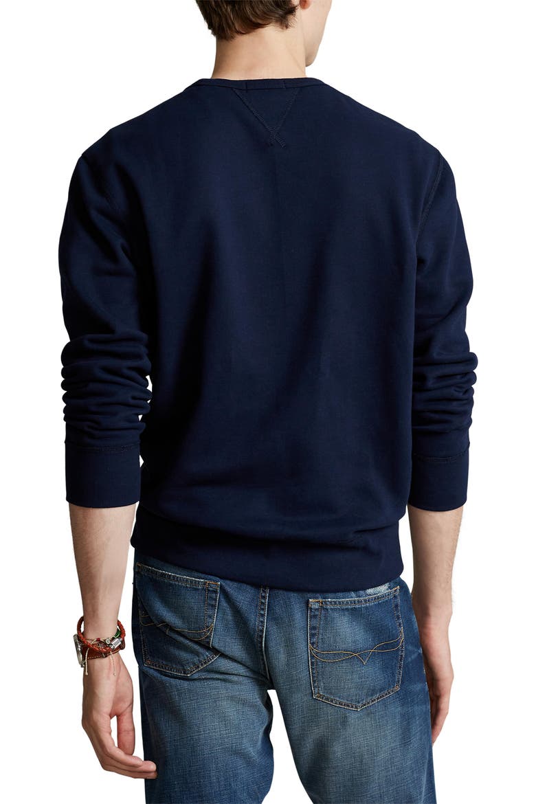 Fleece Crewneck Sweatshirt, Alternate, color, CRUISE NAVY