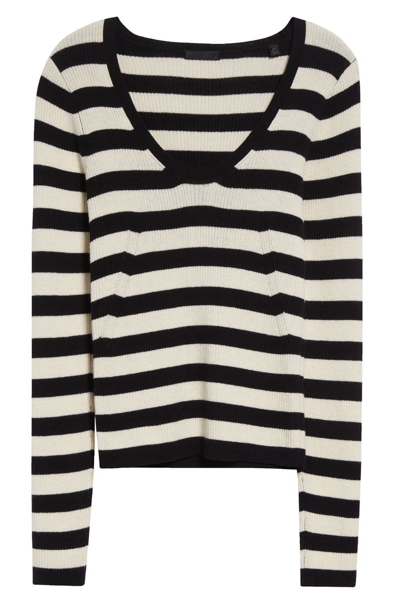 ATM Anthony Thomas Melillo Stripe Merino Wool Blend Sweater, Alternate, color, 