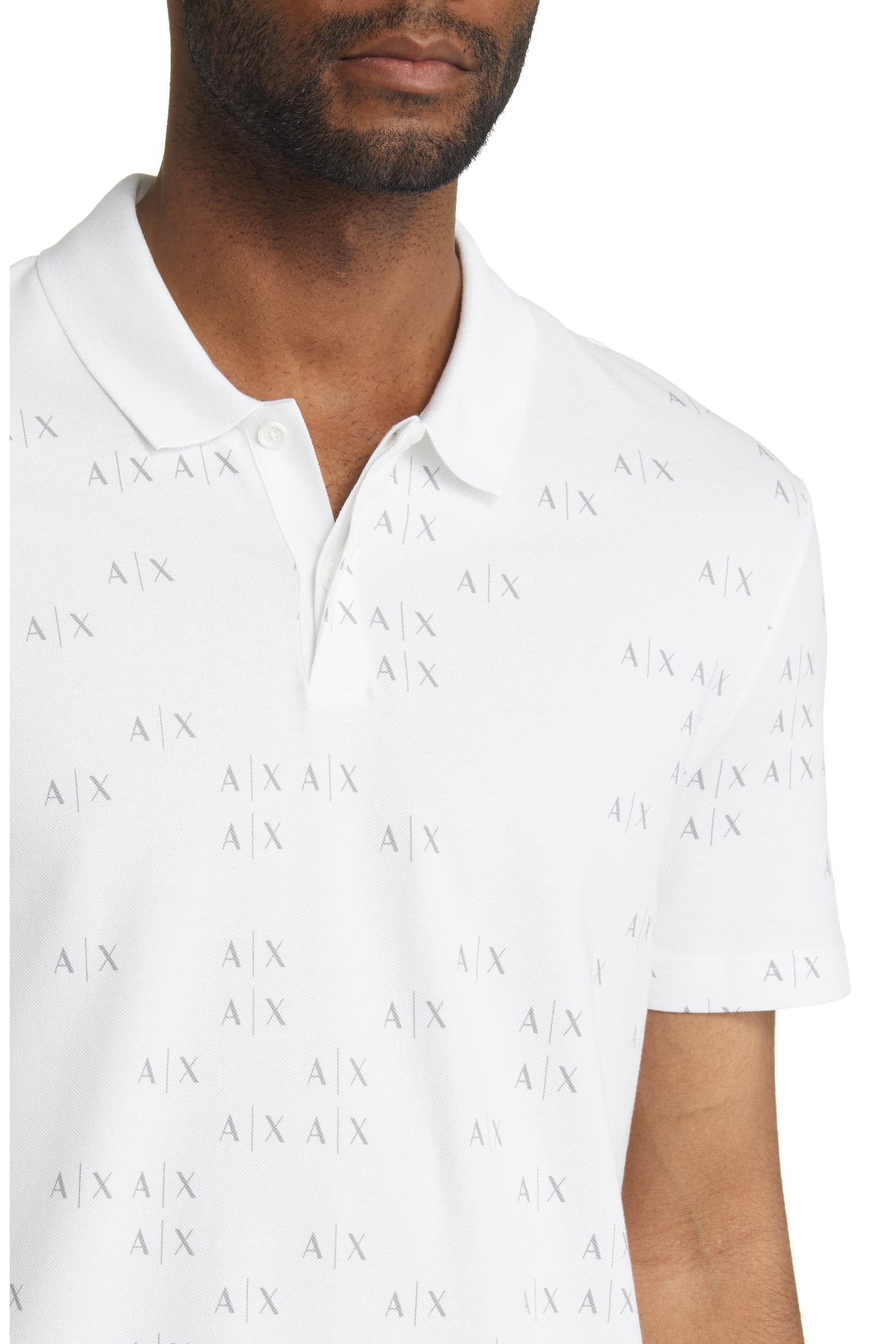Scater Icon Armani Exchange Scatter Icon Stretch Cotton Polo (Men) | Nordstrom