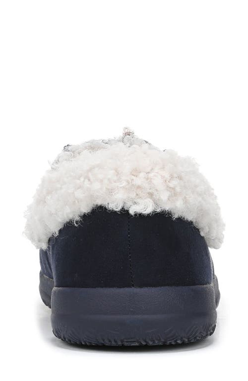 Vionic Claribel Faux Shearling Lined Slipper In Black