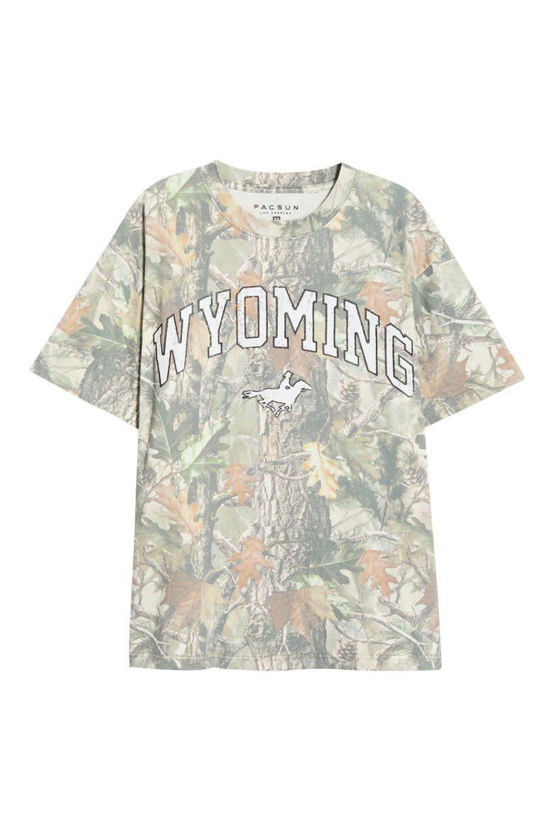 Wyoming Camo Cotton T-Shirt, Alternate, color, CAMOUFLAGE