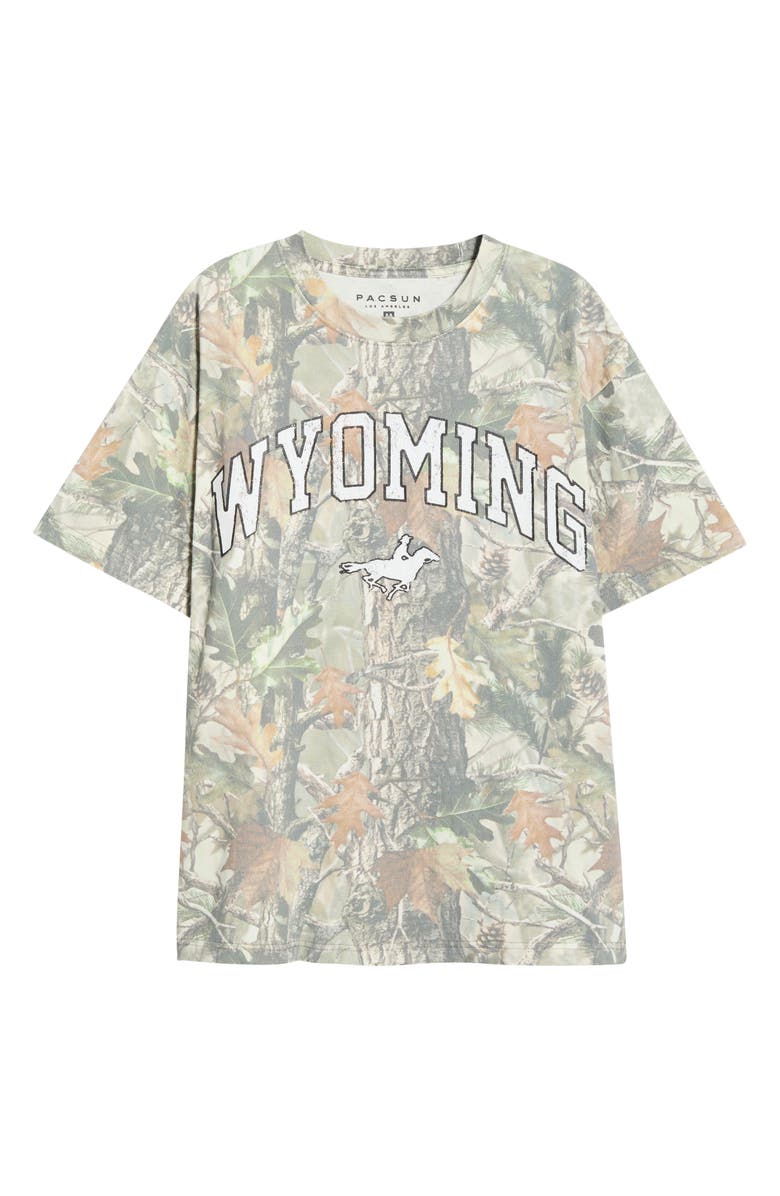PacSun Wyoming Camo Cotton T-Shirt, Alternate, color, Camouflage