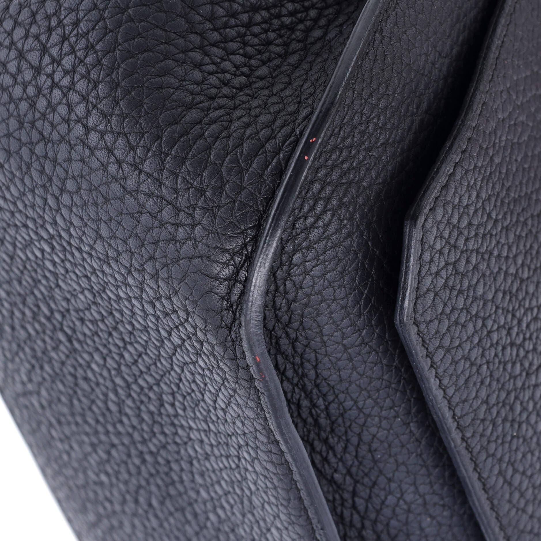 Pre-Owned Hermes Jypsiere Bag Clemence 28, Alternate, color, Noir